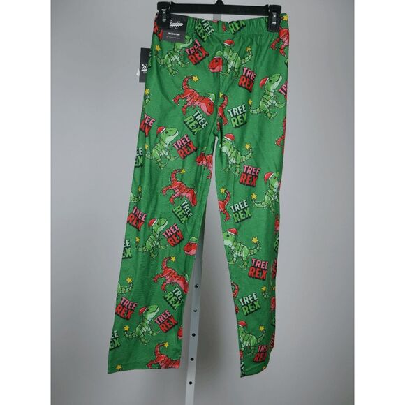 Brooklyn Cloth Youth Boys Christmas Pajama Pants Size M 10/12 “Tree Rex” - Picture 4 of 11